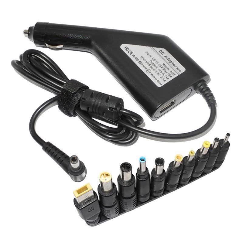 ​19V 4.74A (90W)/5V 2.1A (10.5W) Car Laptop/Mobile Phone Charger